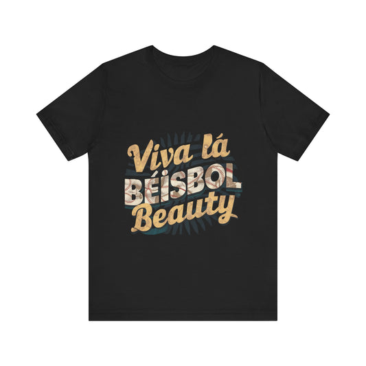 Viva La Beisbol Beauty Jersey Short Sleeve Tee For Men - EvoFash 