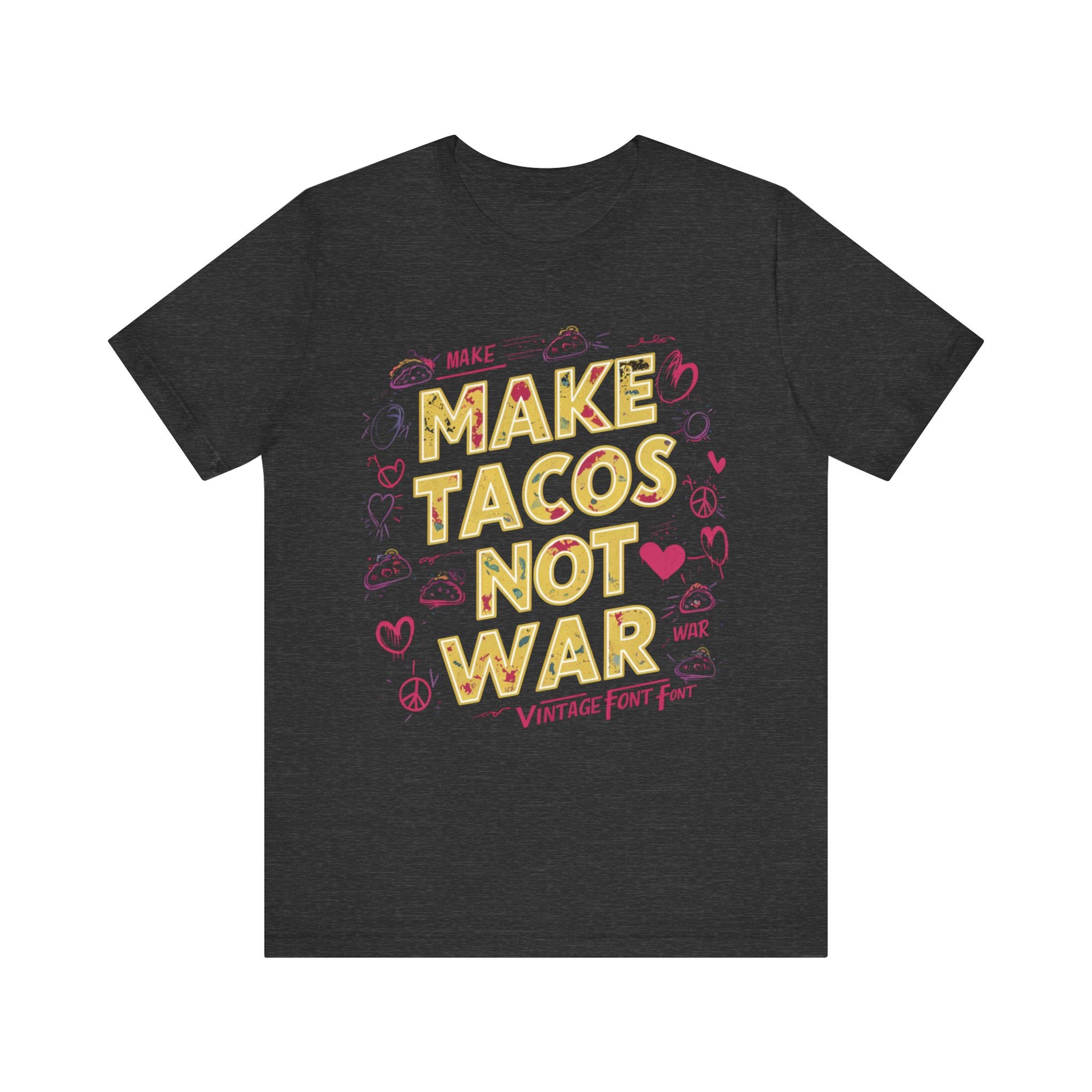 Make Tacos Not War Jersey Short Sleeve Tee For Women - EvoFash 