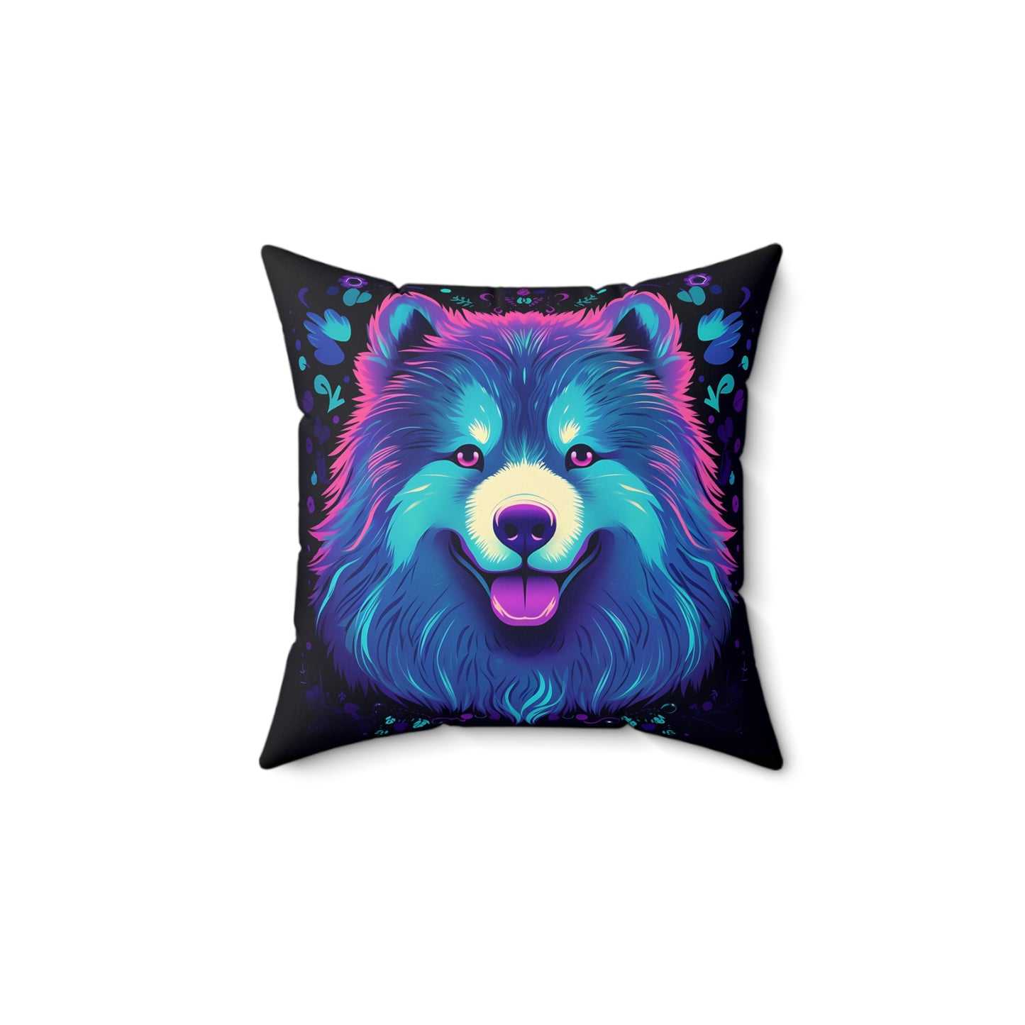 Sled Dog Spun Polyester Square Pillow