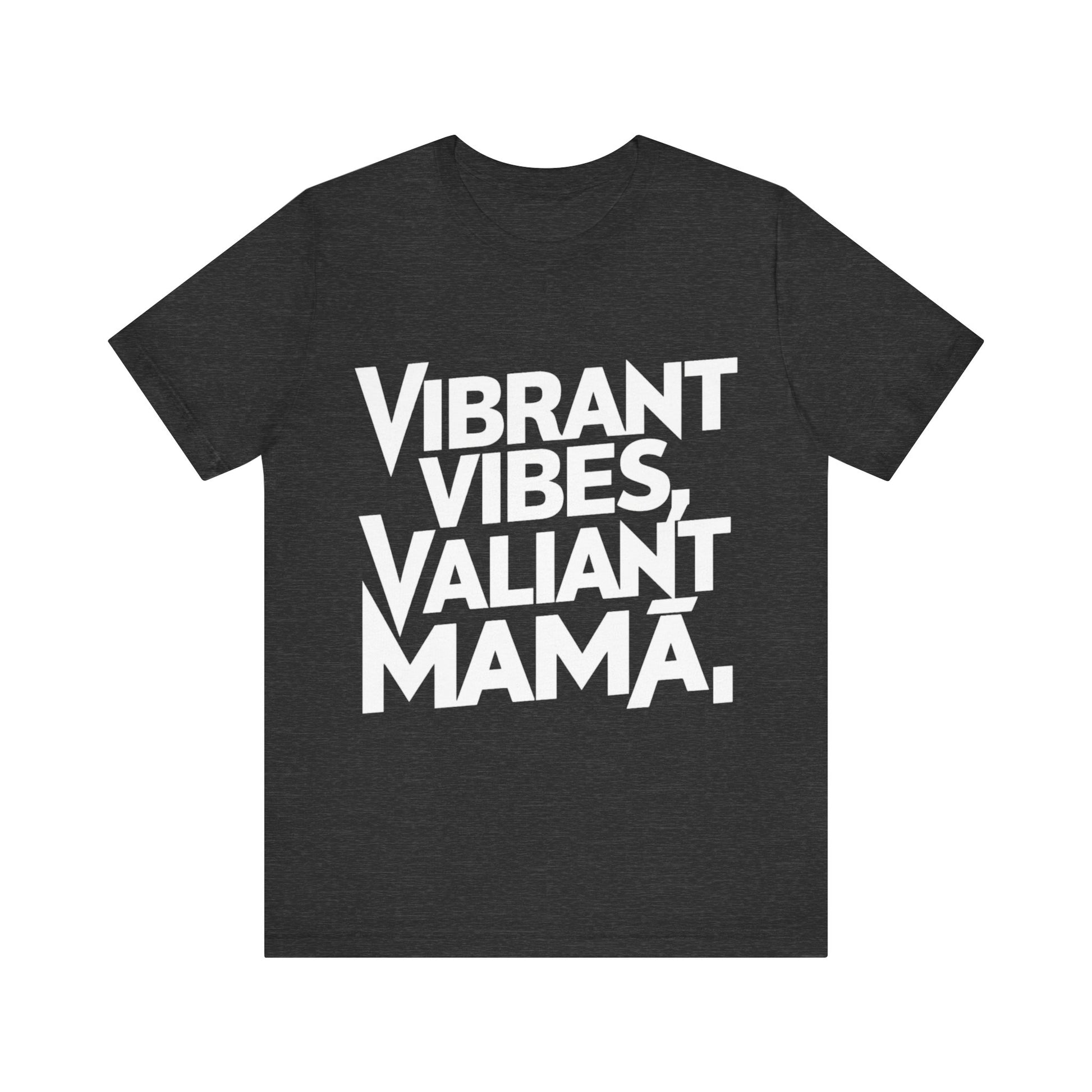 Vibrant Vibes, Valiant Mama Jersey Short Sleeve Tee For Women - EvoFash 