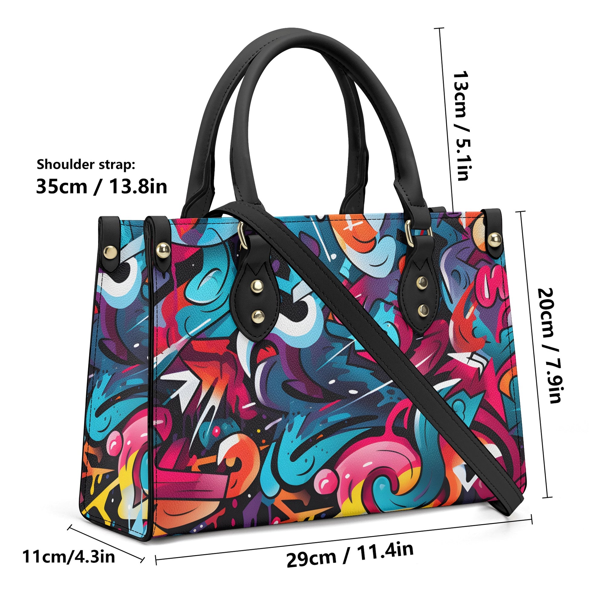Graffiti Art Pattern 1 Shoulder Strap Handbag - EvoFash 