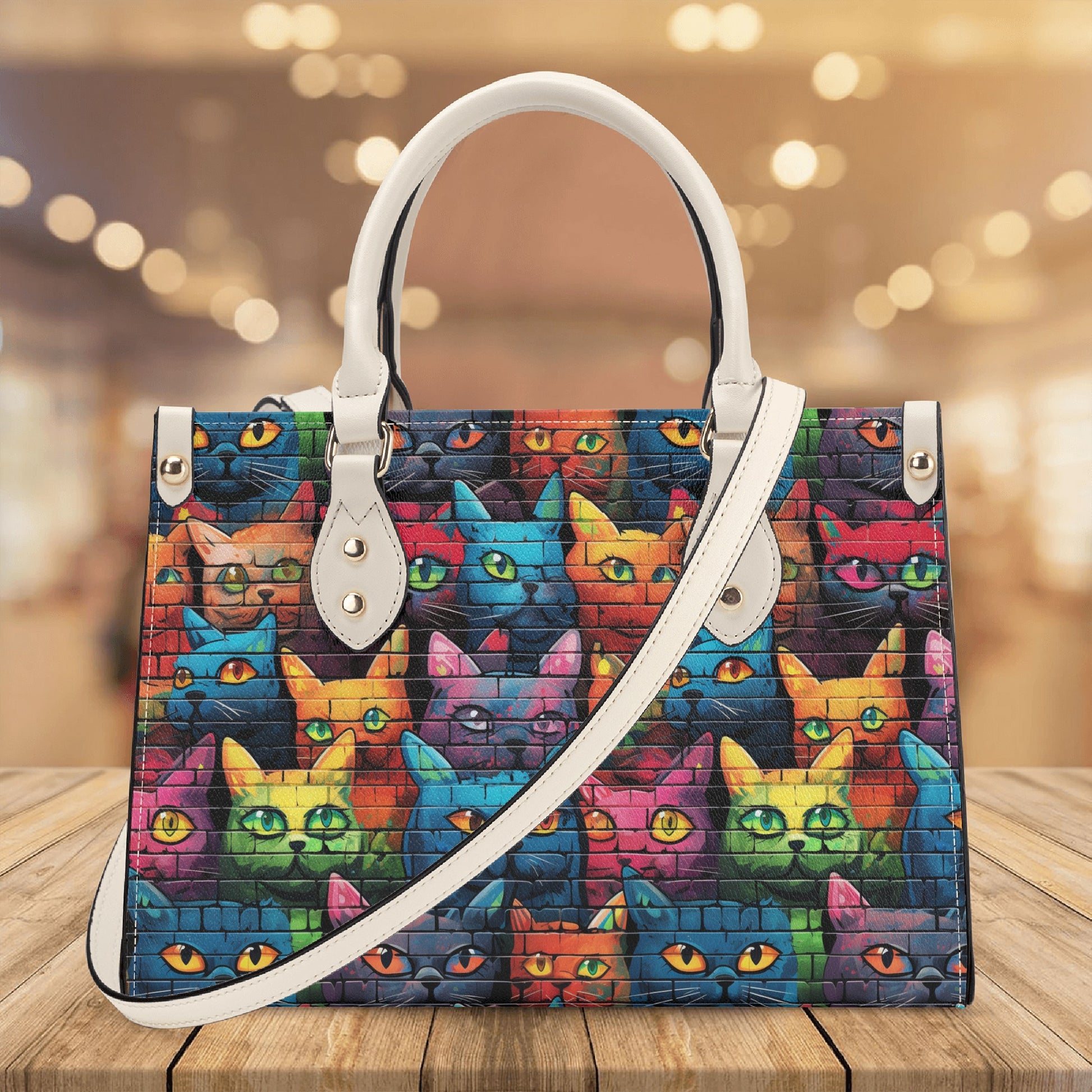 Street Art Cat 21 Women Handbag - EvoFash 