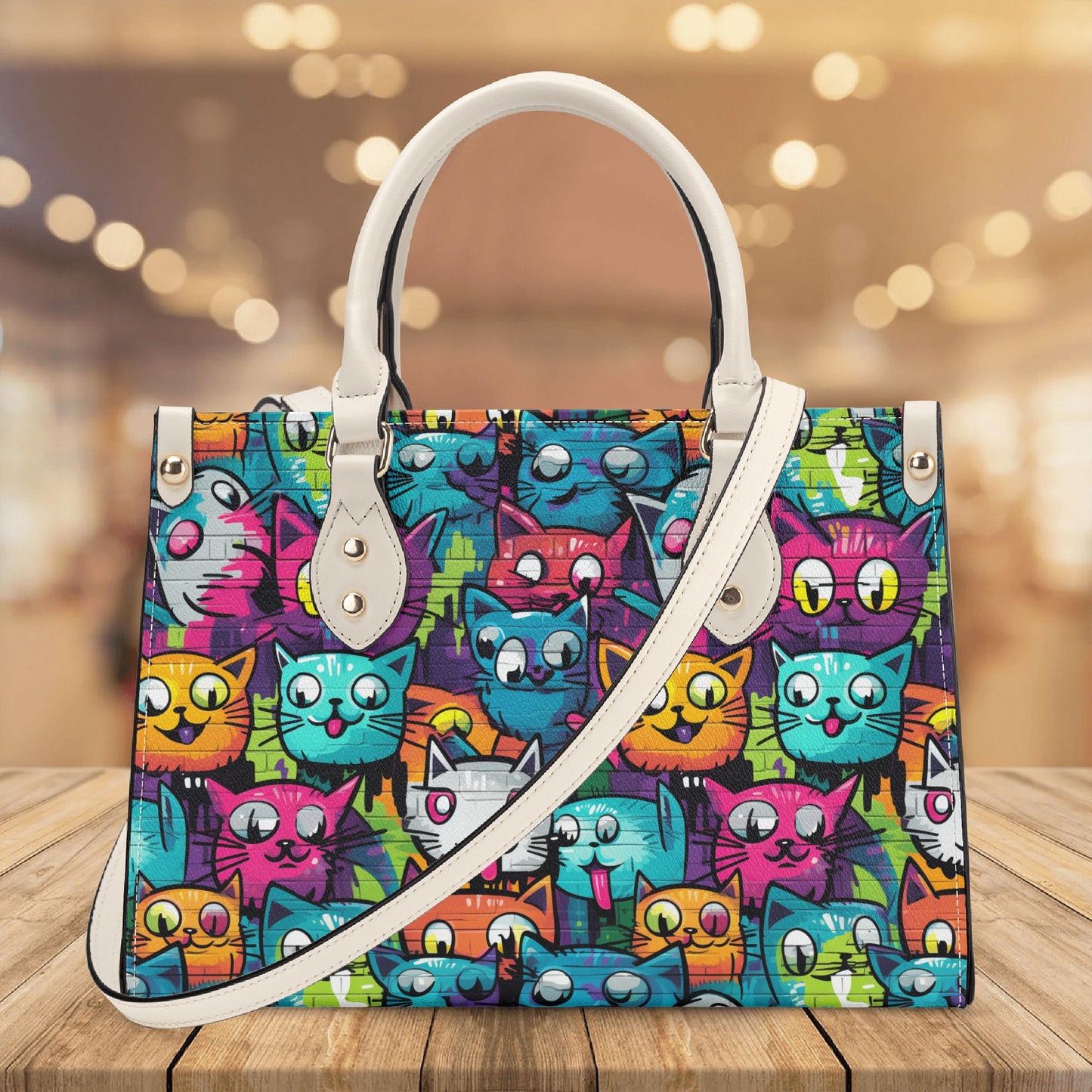 Street Art Cat 11 Women Handbag - EvoFash 