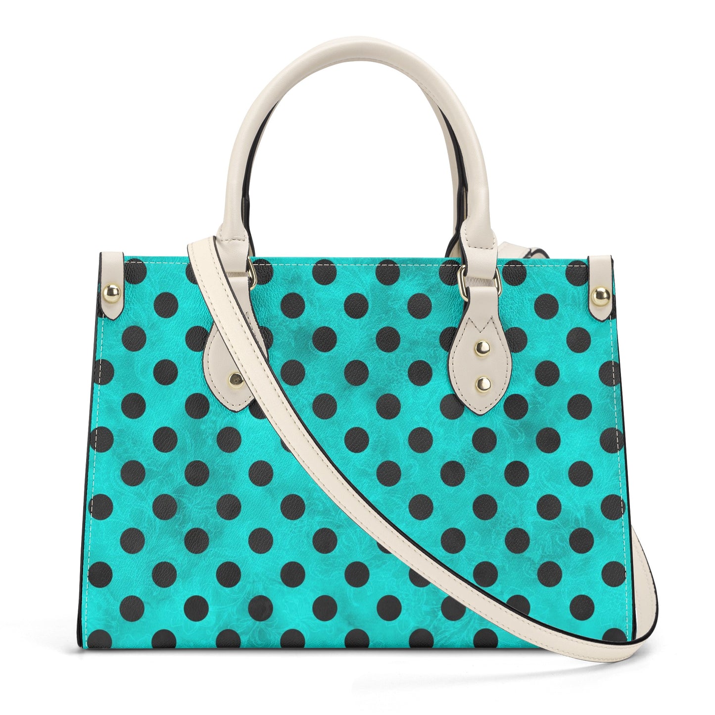 Polka Dot Top Handle Women Handbag - EvoFash 