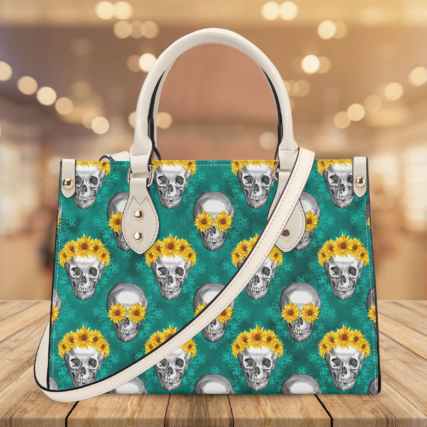 Skull Green 1 Top Handle Women Handbag