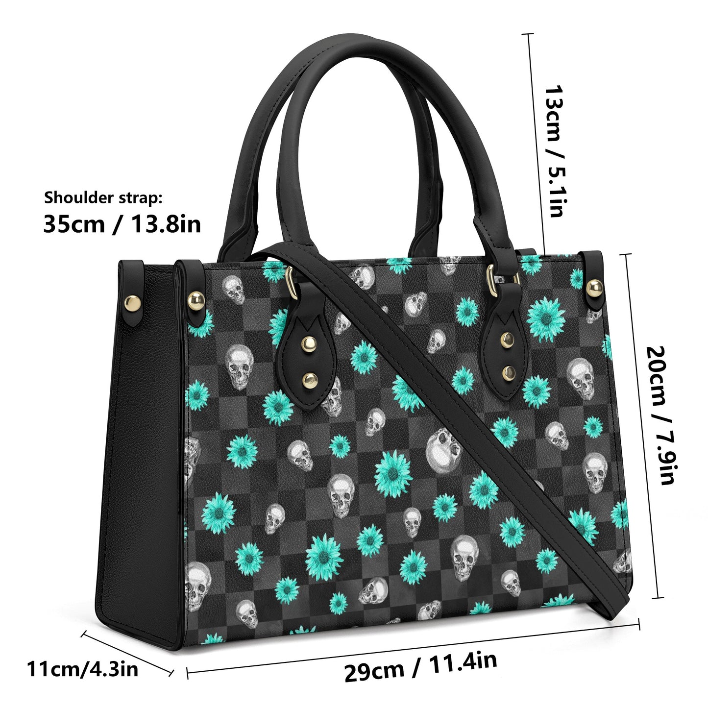 Skull Green 2 Top Handle Women Handbag