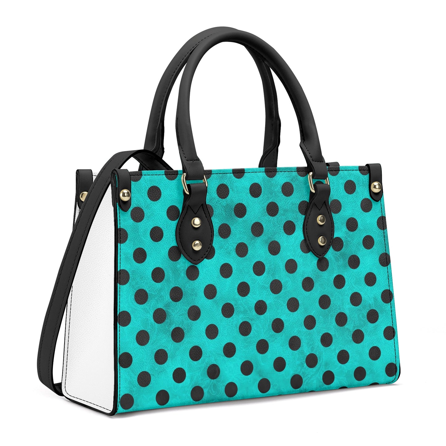 Polka Dot Top Handle Women Handbag - EvoFash 