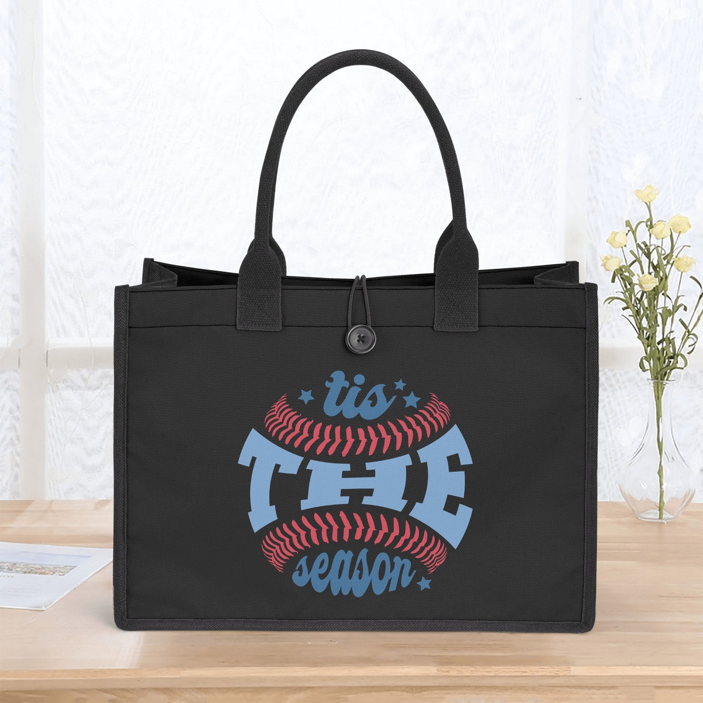 This is The Season Baseball Sports Canvas Tote Bag - EvoFash 