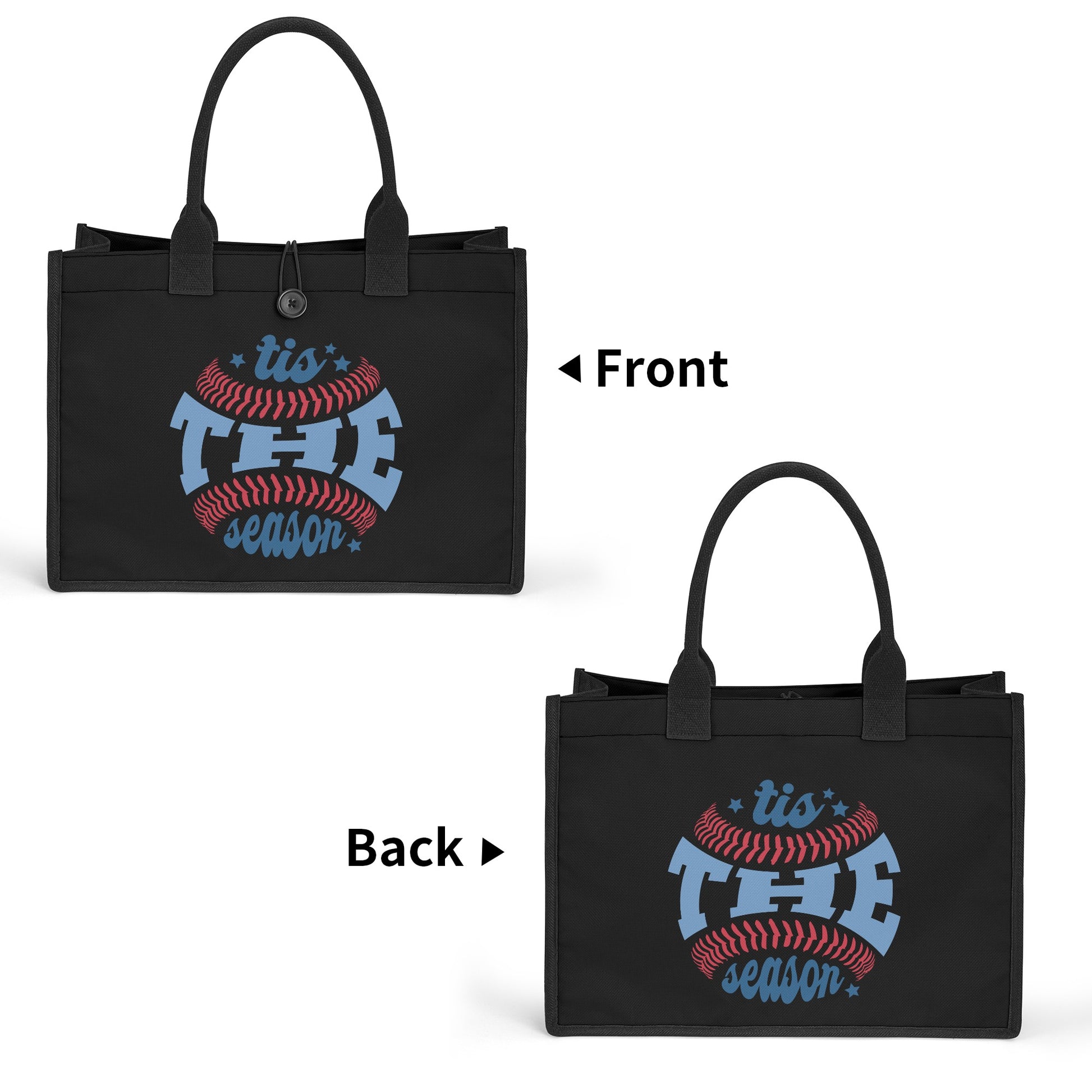 This is The Season Baseball Sports Canvas Tote Bag - EvoFash 