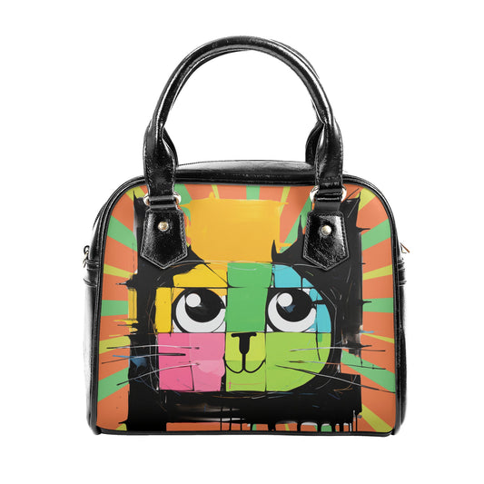 Pop Art Cat 5 Shoulder Handbag