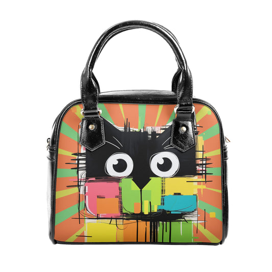 Pop Art Cat 1 Shoulder Handbag - EvoFash 