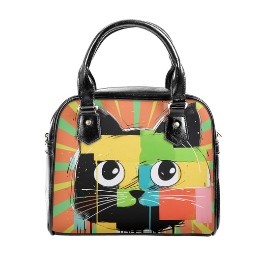 Pop Art Cat 4 Shoulder Handbag