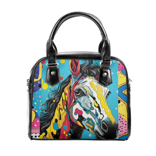Pop Art Horse Shoulder Handbag