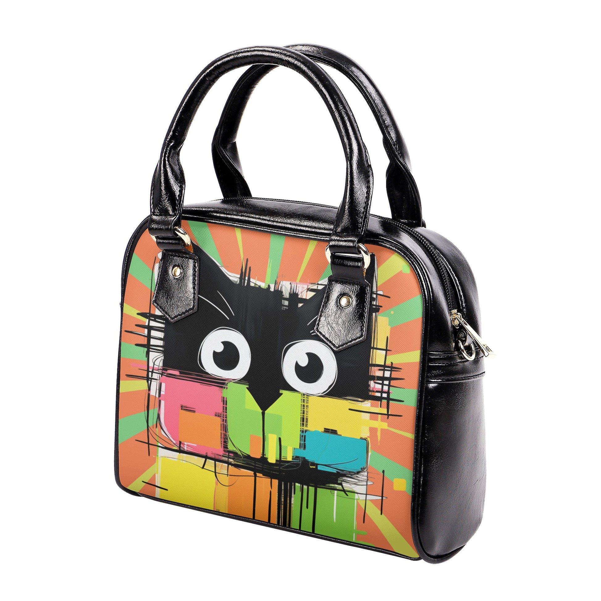 Pop Art Cat 1 Shoulder Handbag - EvoFash 