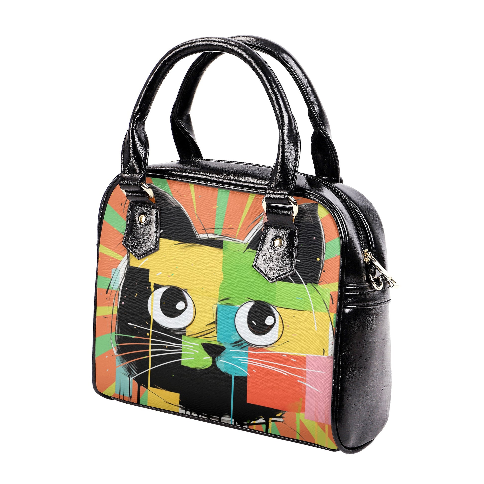 Pop Art Cat 4 Shoulder Handbag - EvoFash 
