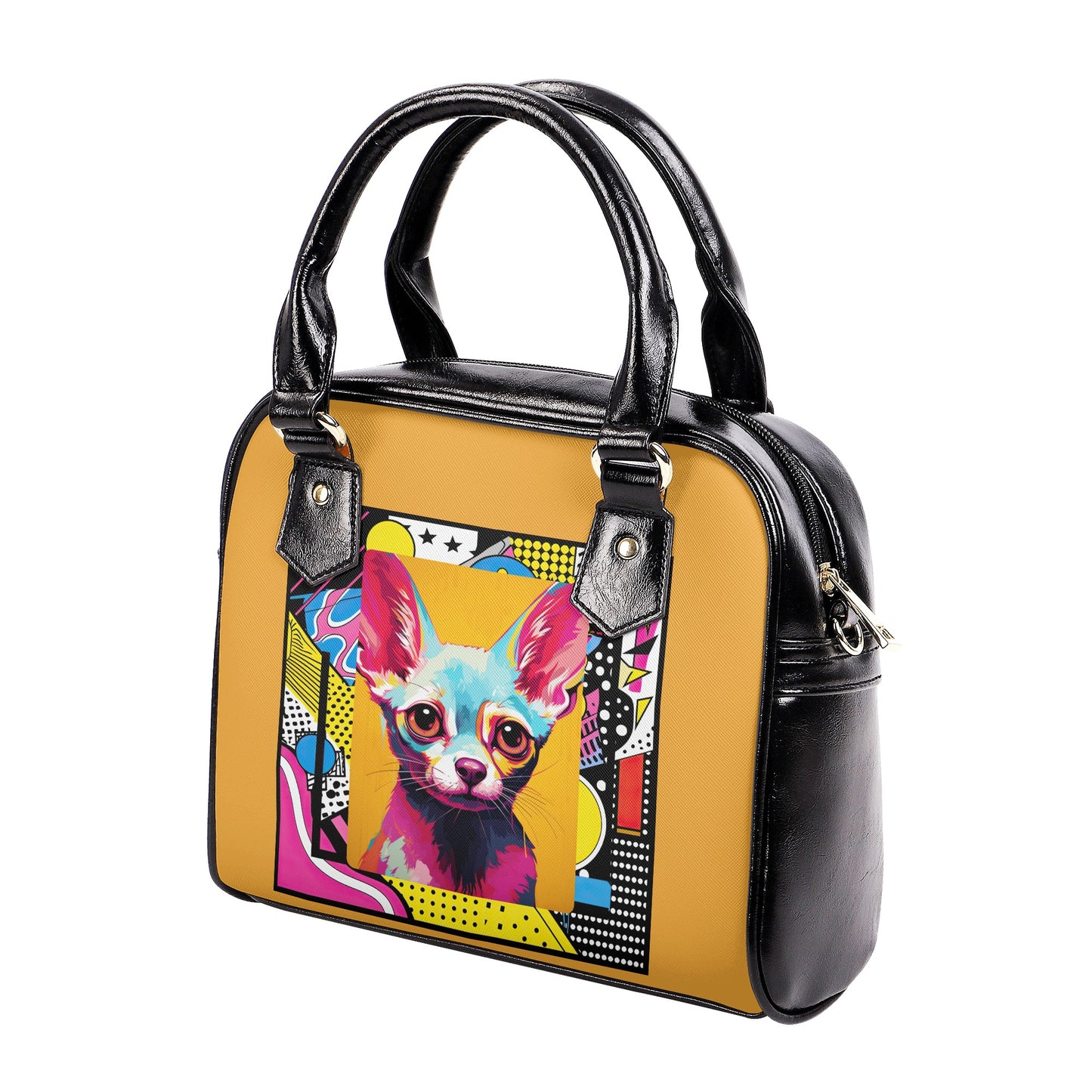 Pop Art Chihuahua Shoulder Handbag - EvoFash 
