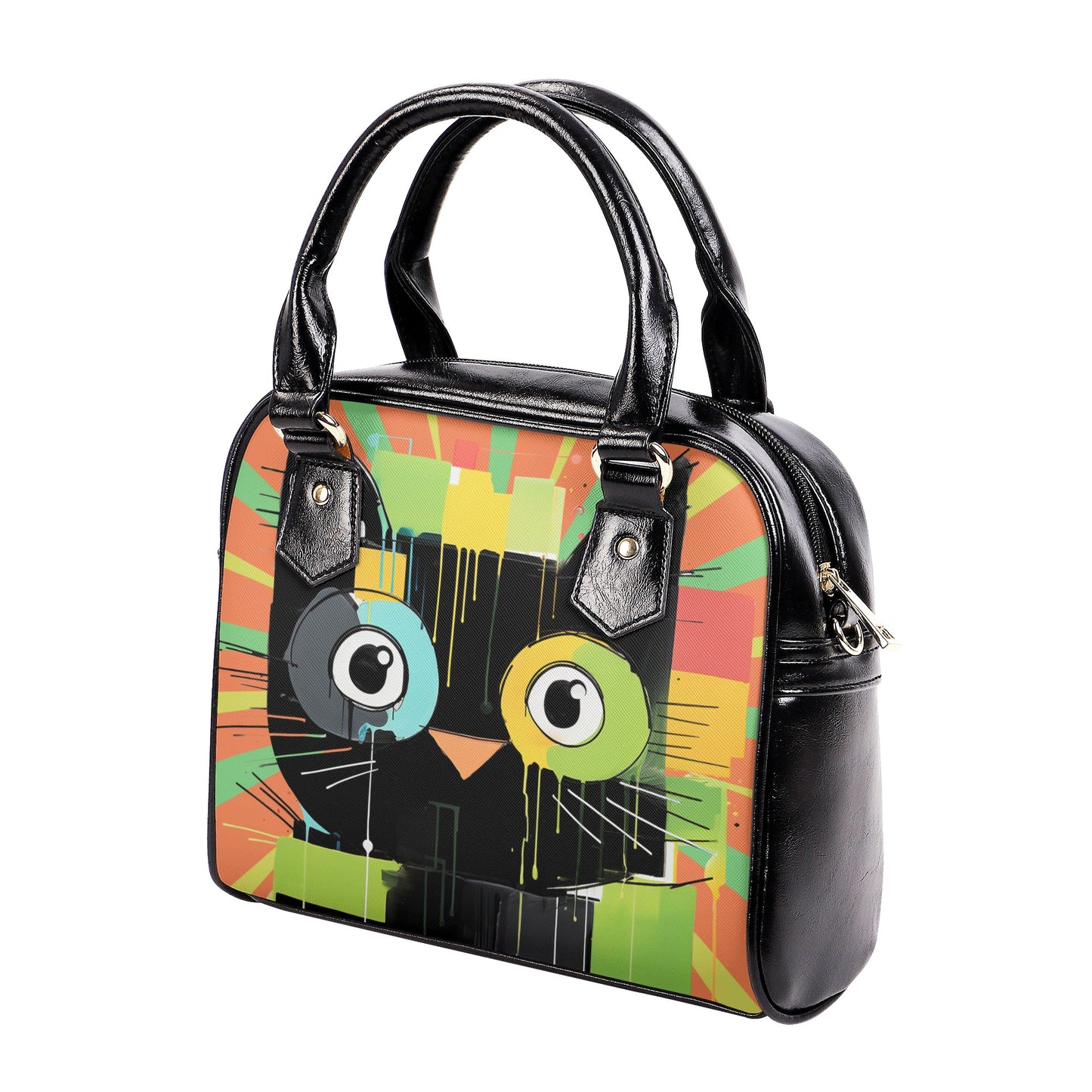 Pop Art CAt 3 Shoulder Handbag - EvoFash 