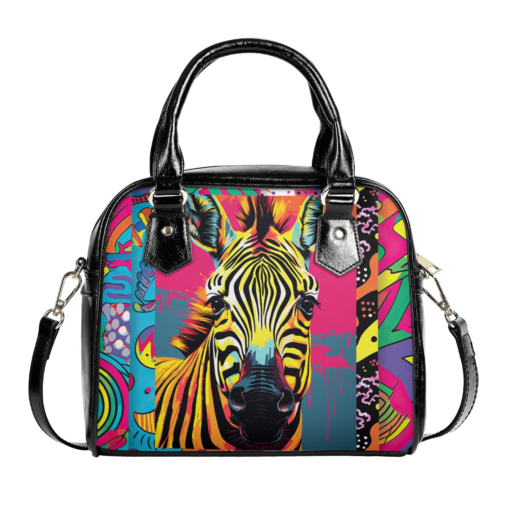 PoP Art ZebraShoulder Handbag - EvoFash 