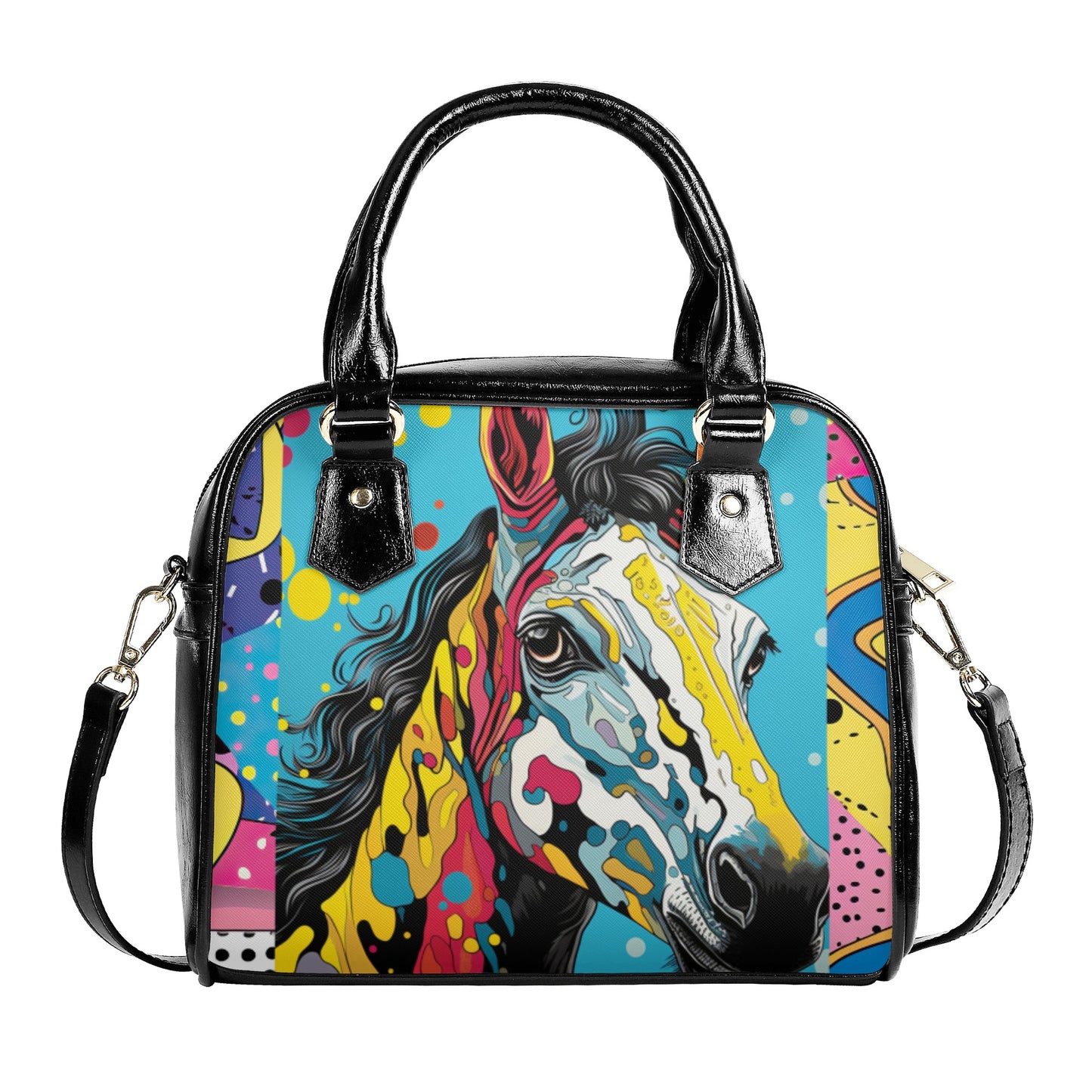 Pop Art Horse Shoulder Handbag