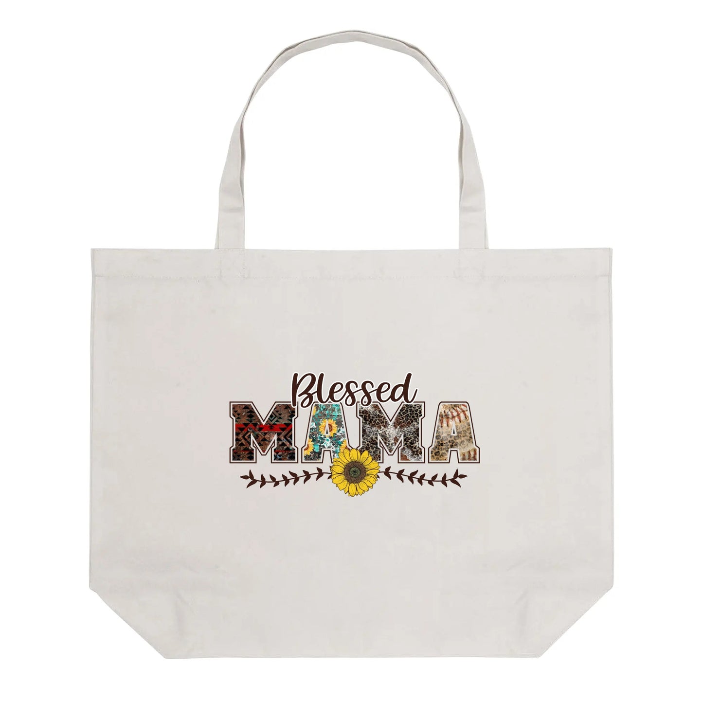 Blessed Mama Cotton Tote Bag