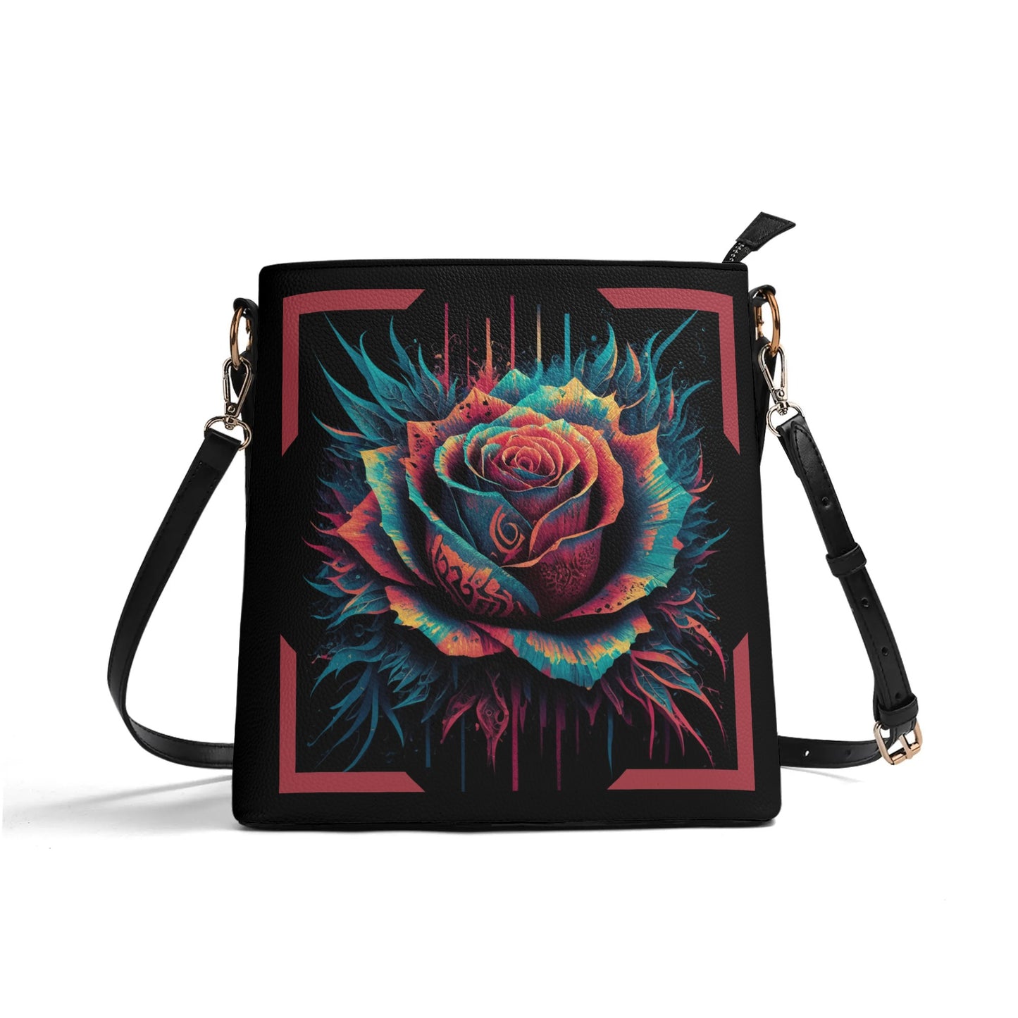 The Tribal Rose Pattern Women Bucket Bag - EvoFash 