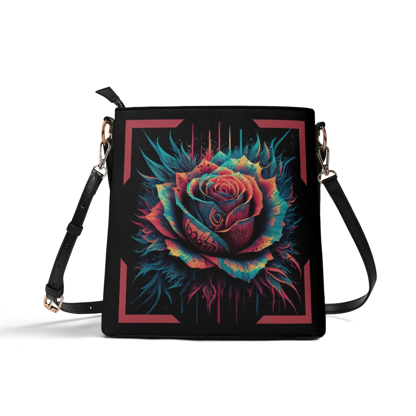 The Tribal Rose Pattern Women Bucket Bag - EvoFash 