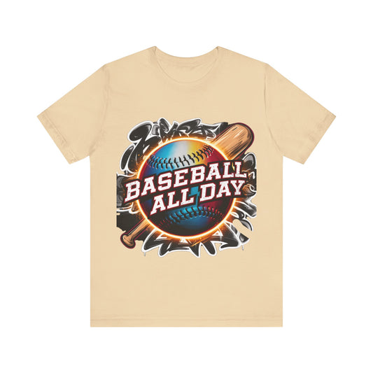 Baseball All Day Jersey Short Sleeve Tee For Men - EvoFash 