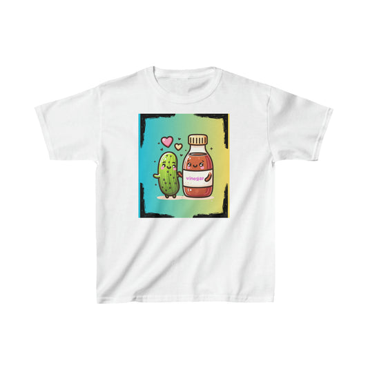 Zesty Vinegar Pickle Kids Heavy Cotton™ Tee - EvoFash 