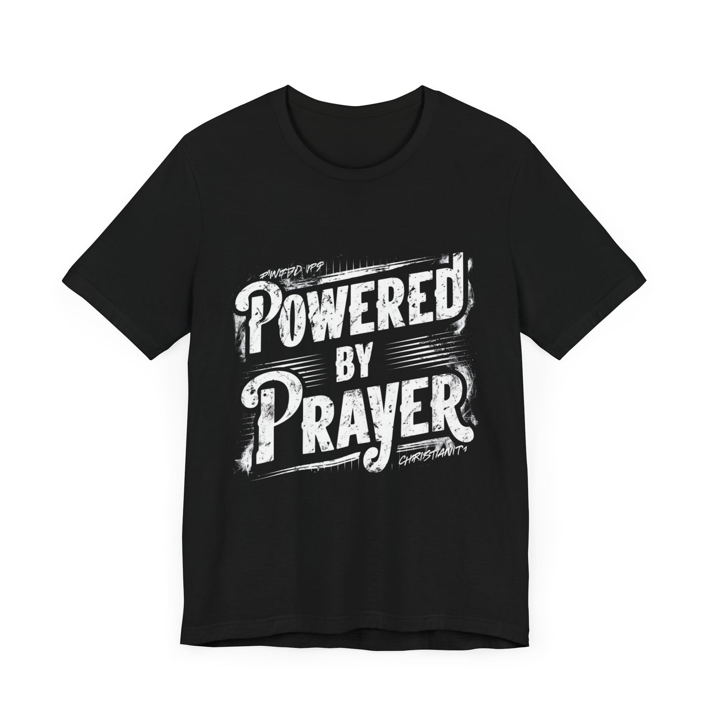 Powered By Prayer Jersey Short Sleeve Tee For Men - EvoFash 