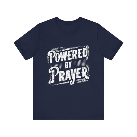 Powered By Prayer Jersey Short Sleeve Tee For Men