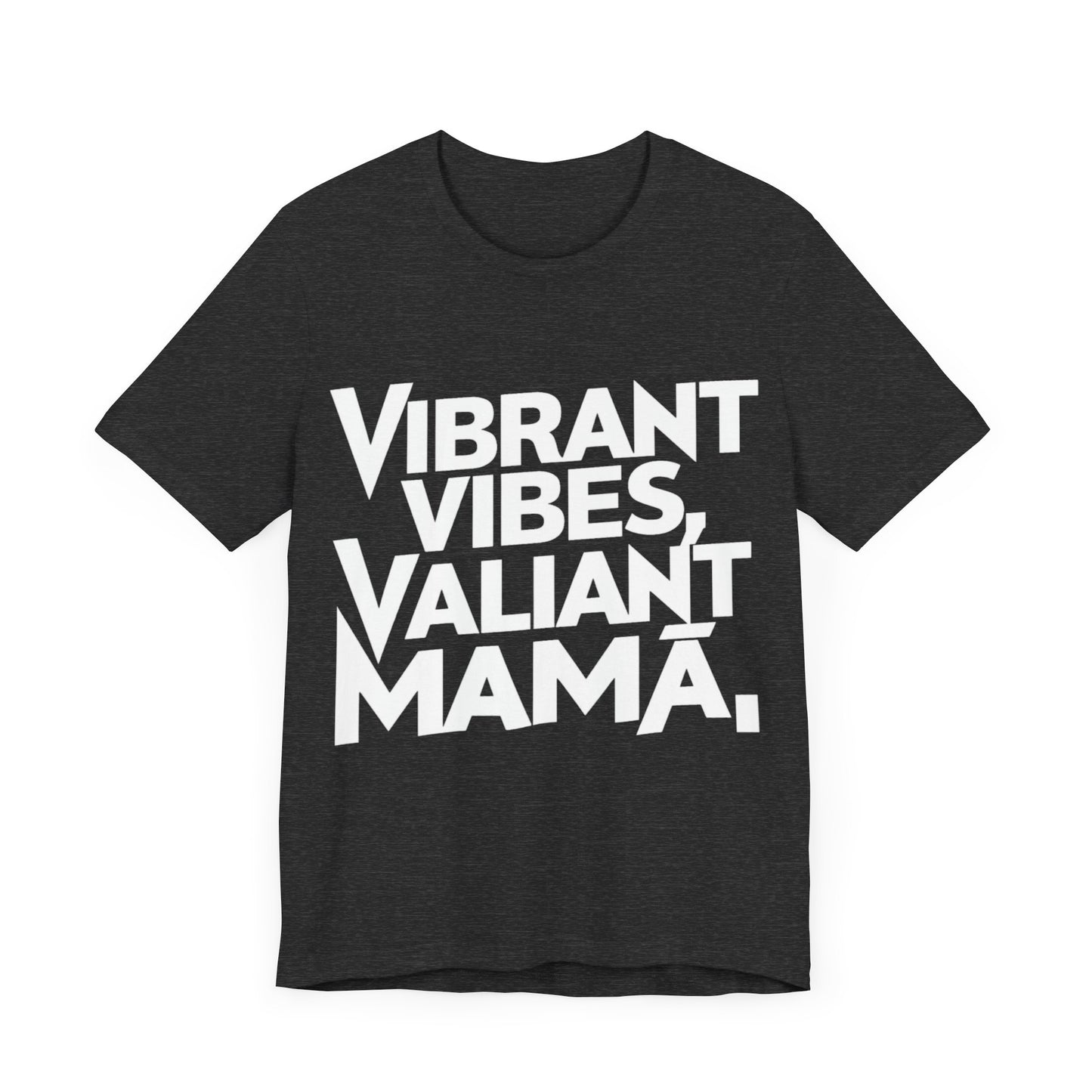 Vibrant Vibes, Valiant Mama Jersey Short Sleeve Tee For Women - EvoFash 