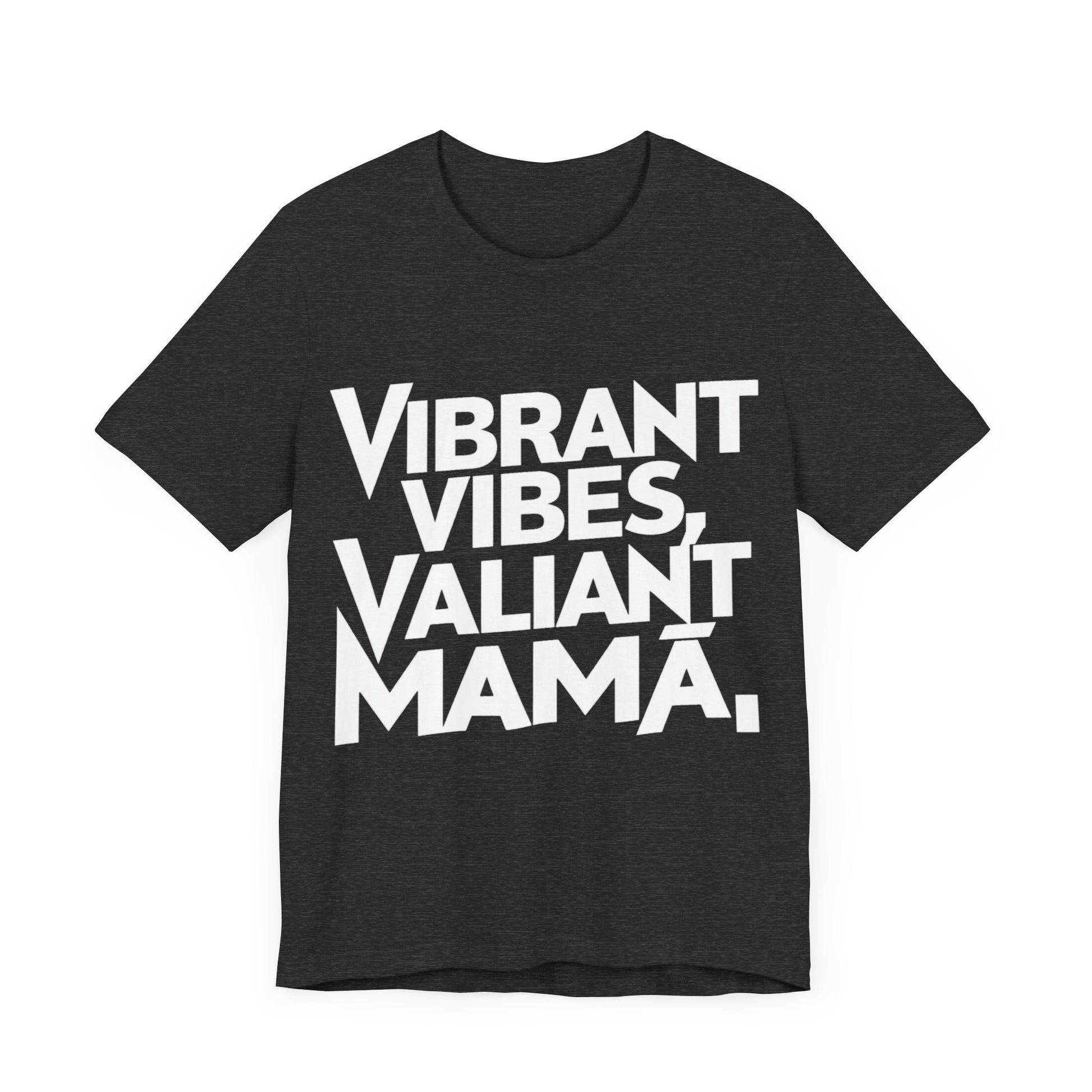 Vibrant Vibes, Valiant Mama Jersey Short Sleeve Tee For Women - EvoFash 