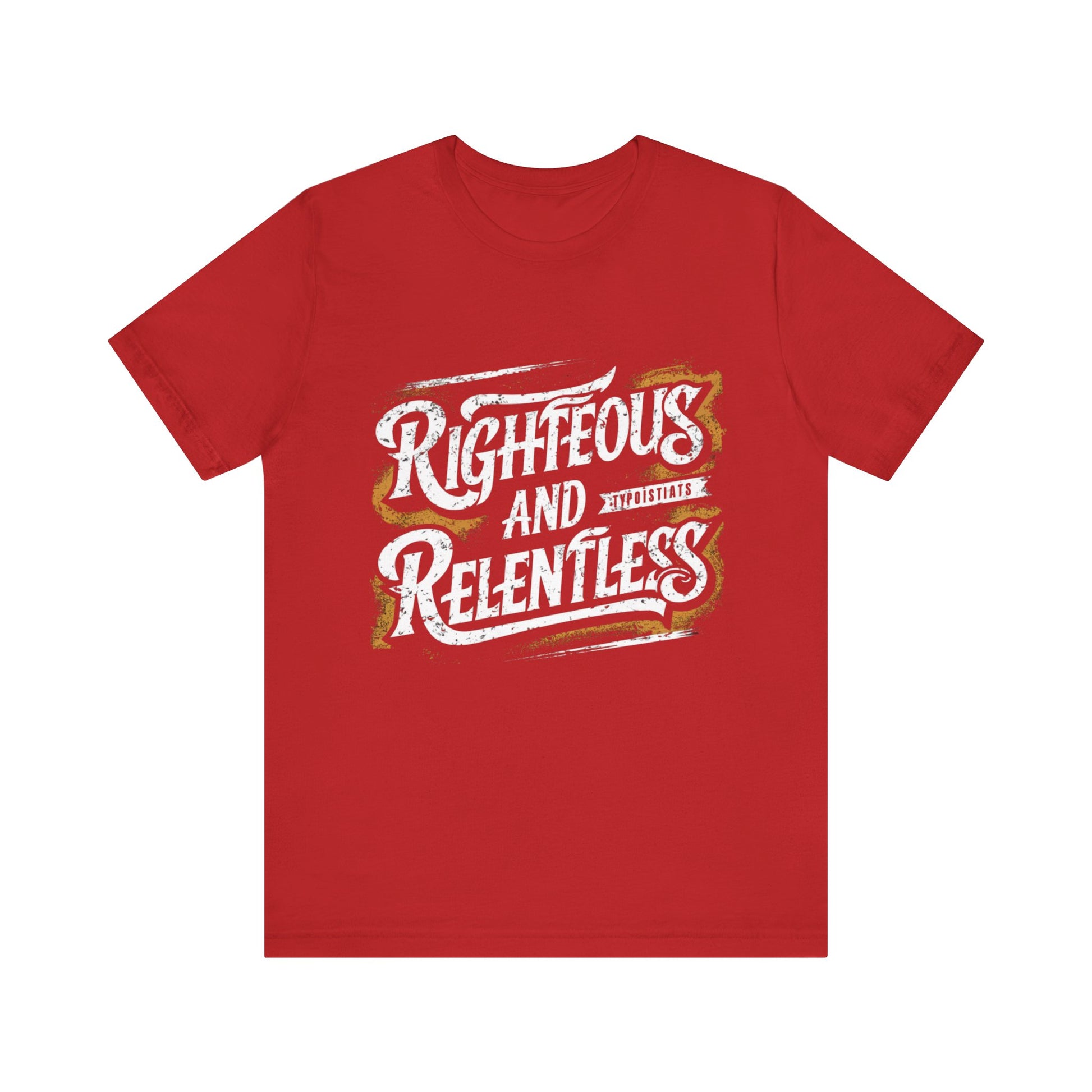 Righteous And Relentless Jersey Short Sleeve Tee For Women - EvoFash 