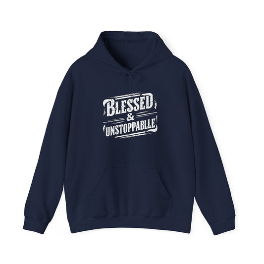 Blessed And Unstoppable Unisex Heavy Blend™ Hooded Sweatshirt - EvoFash 