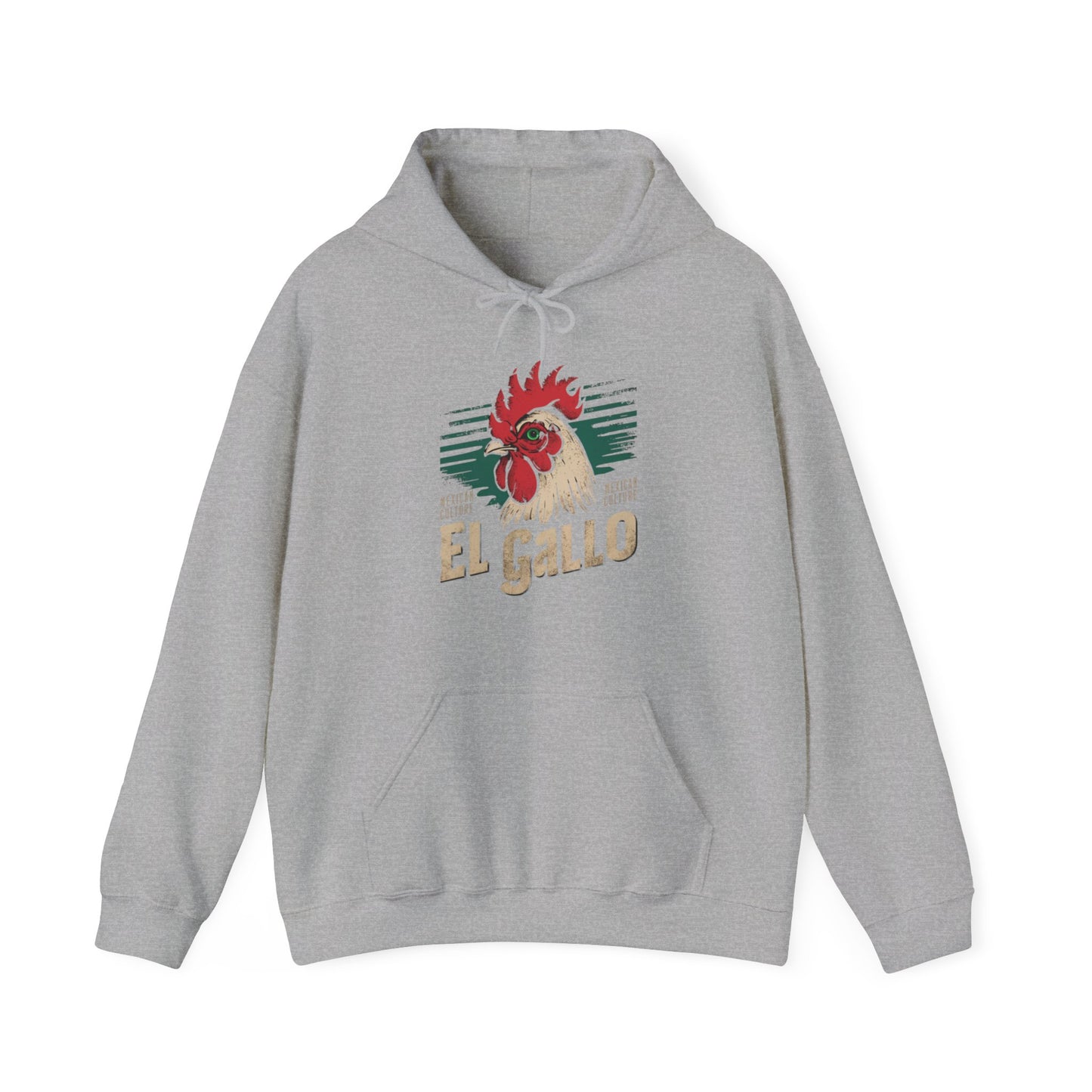 El Gallo Powered Unisex Heavy Blend™ Hooded Sweatshirt - EvoFash 