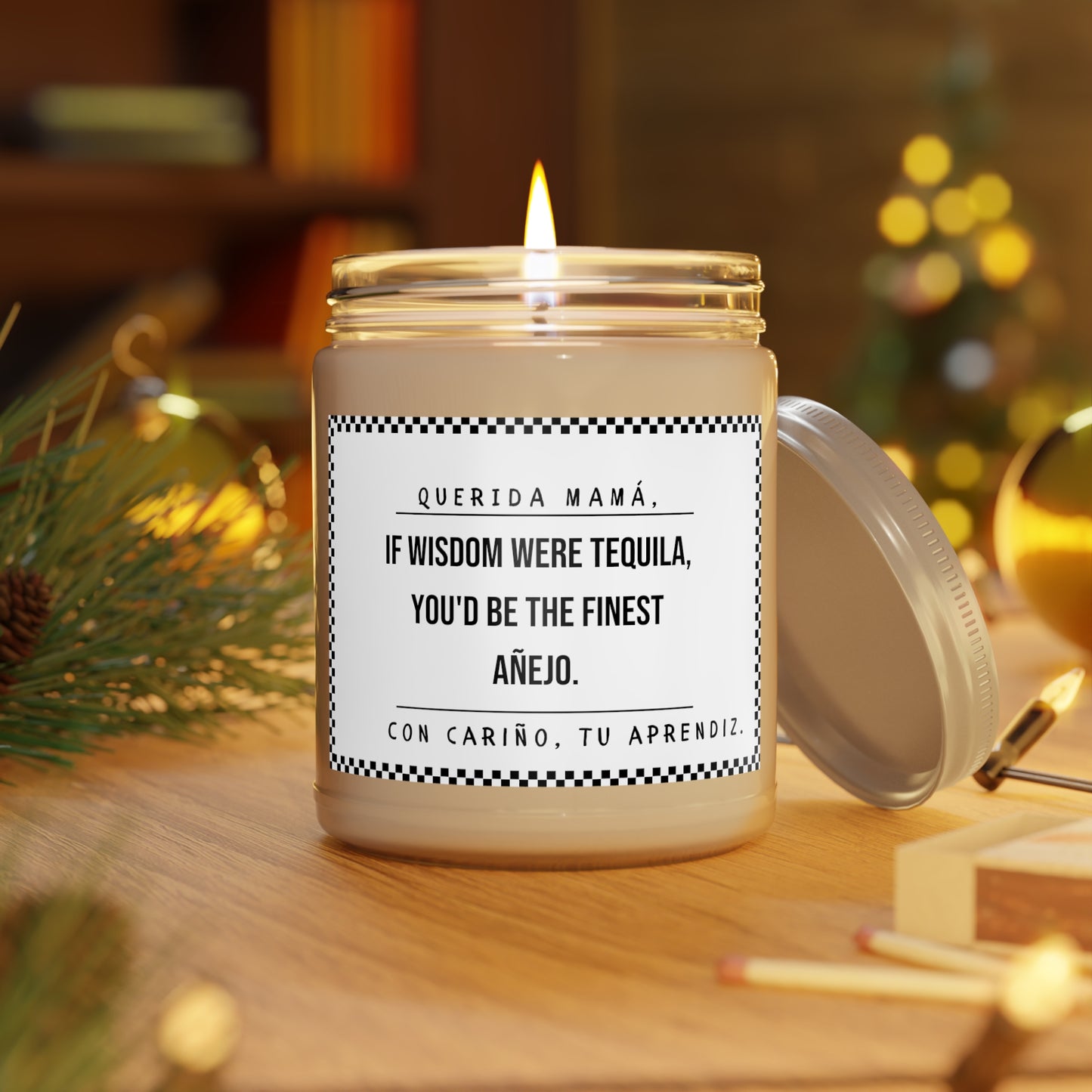 'If Wisdom Were Tequila, You'd Be The Finest Añejo' Scented Candle for Mum - EvoFash 