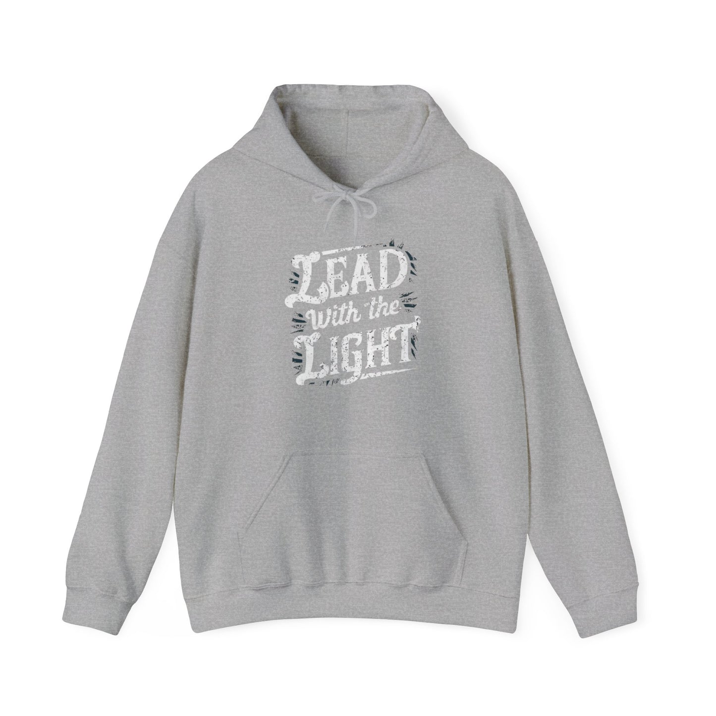 Lead With The Light Unisex Heavy Blend™ Hooded Sweatshirt - EvoFash 