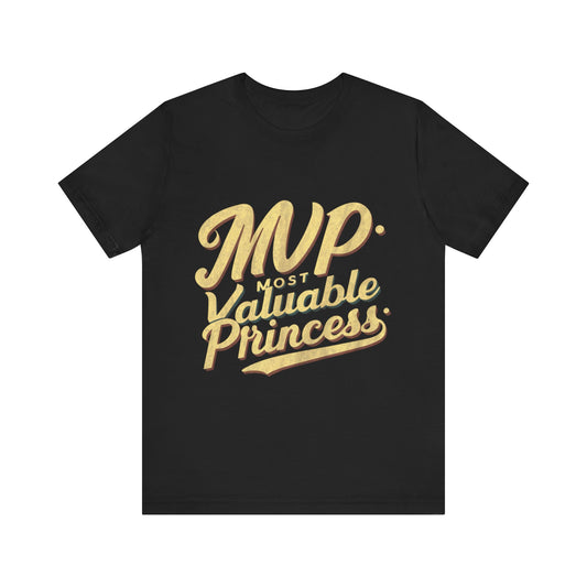 MVP Most Valuable Princess Jersey Short Sleeve Tee For Women - EvoFash 