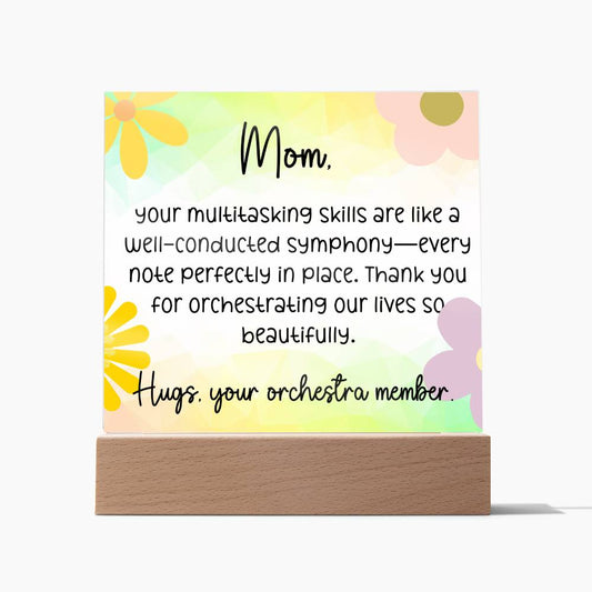 Dear Mom Acrylic LED Plaque - EvoFash 